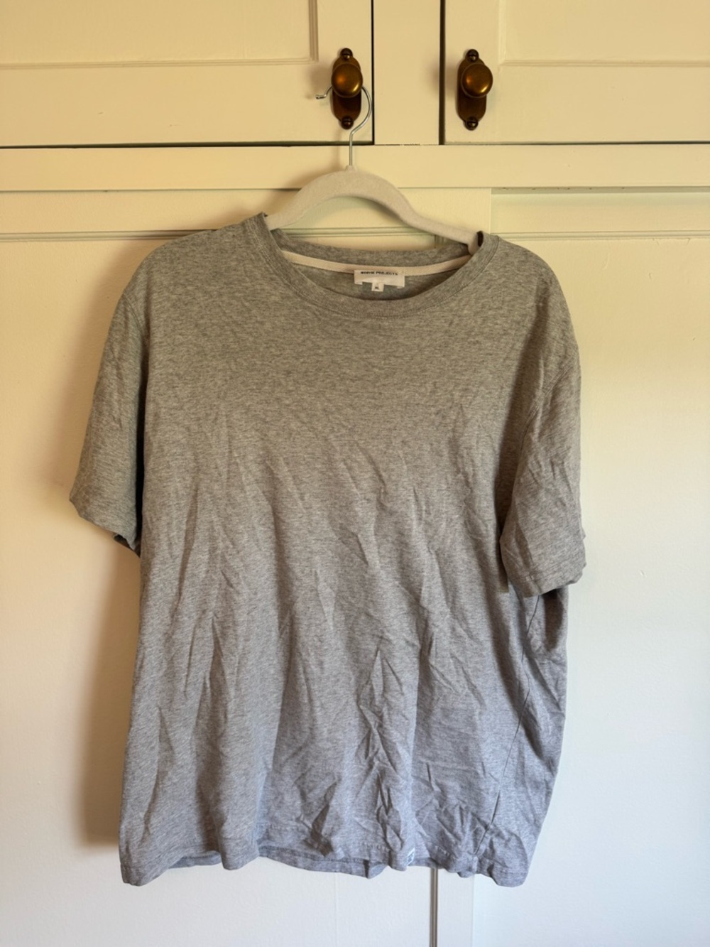 Norse Project Classic Men's Grey Crew Neck T-Shirt